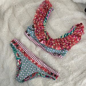 Maaji Multicolor Ruffle Bikini